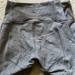 Lululemon leggings, cropped, size 2, side detail on leg pictured.